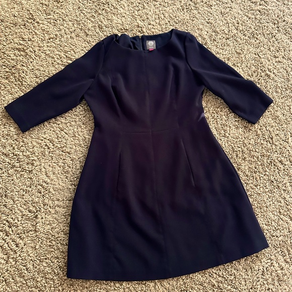 Vince Camuto navy dress size 16 - Picture 2 of 4